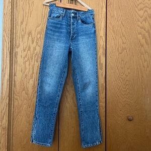 Blank NYC Women's Straight Leg Blue Jeans